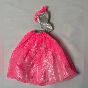 Barbie Hot Pink and Silver Party Dress with Headband